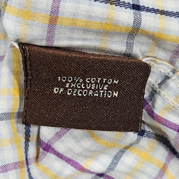 Tailorbyrd 4XLT Big & Tall Plaid Button Down Shirt, Long Sleeve - Picture 7 of 8